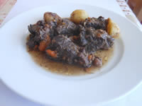 Daube sur assiette